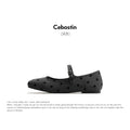 Cebostin Retro Polka Dot One-word Strap Single Shoes