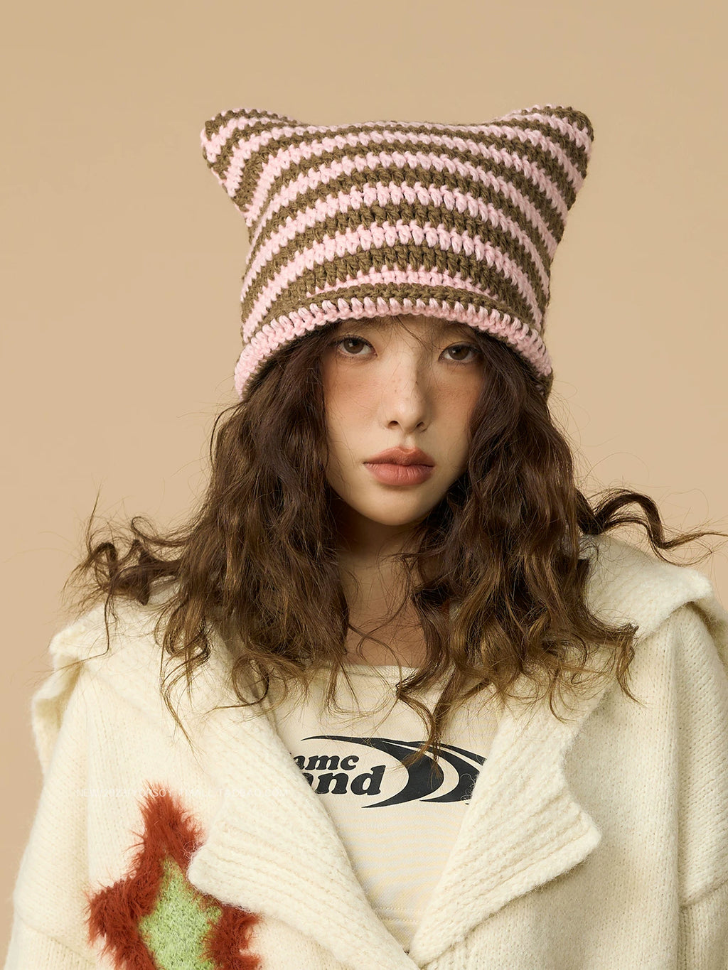 YORSOY Knitted Striped Wool Hat