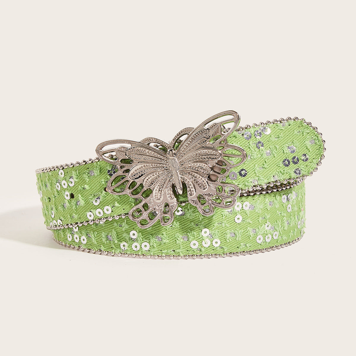 Intertek Decorative Butterfly Smooth Buckle Belt