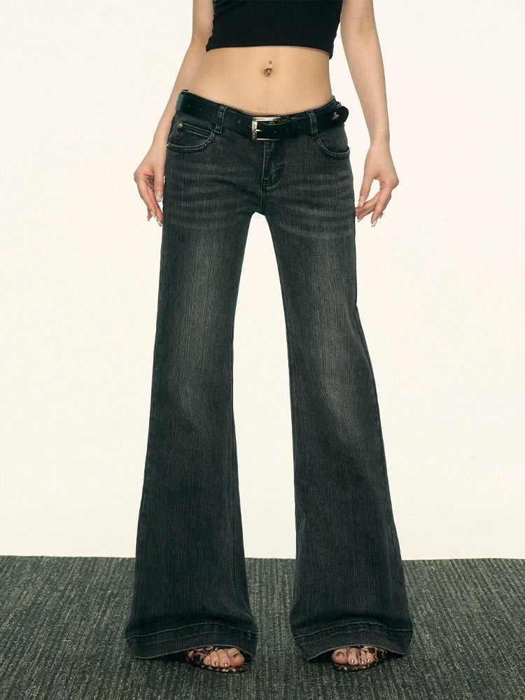 Aaisup Low Waist Wide Leg Floor Pants