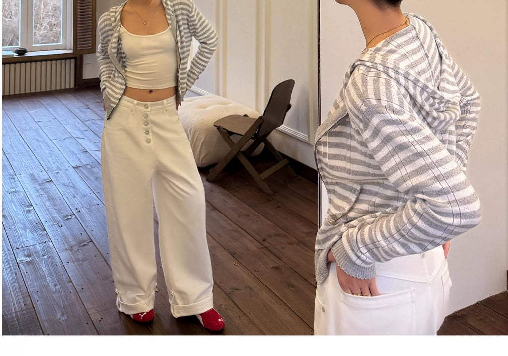 Audwyn Hooded Versatile Knitted Cardigan Jacket