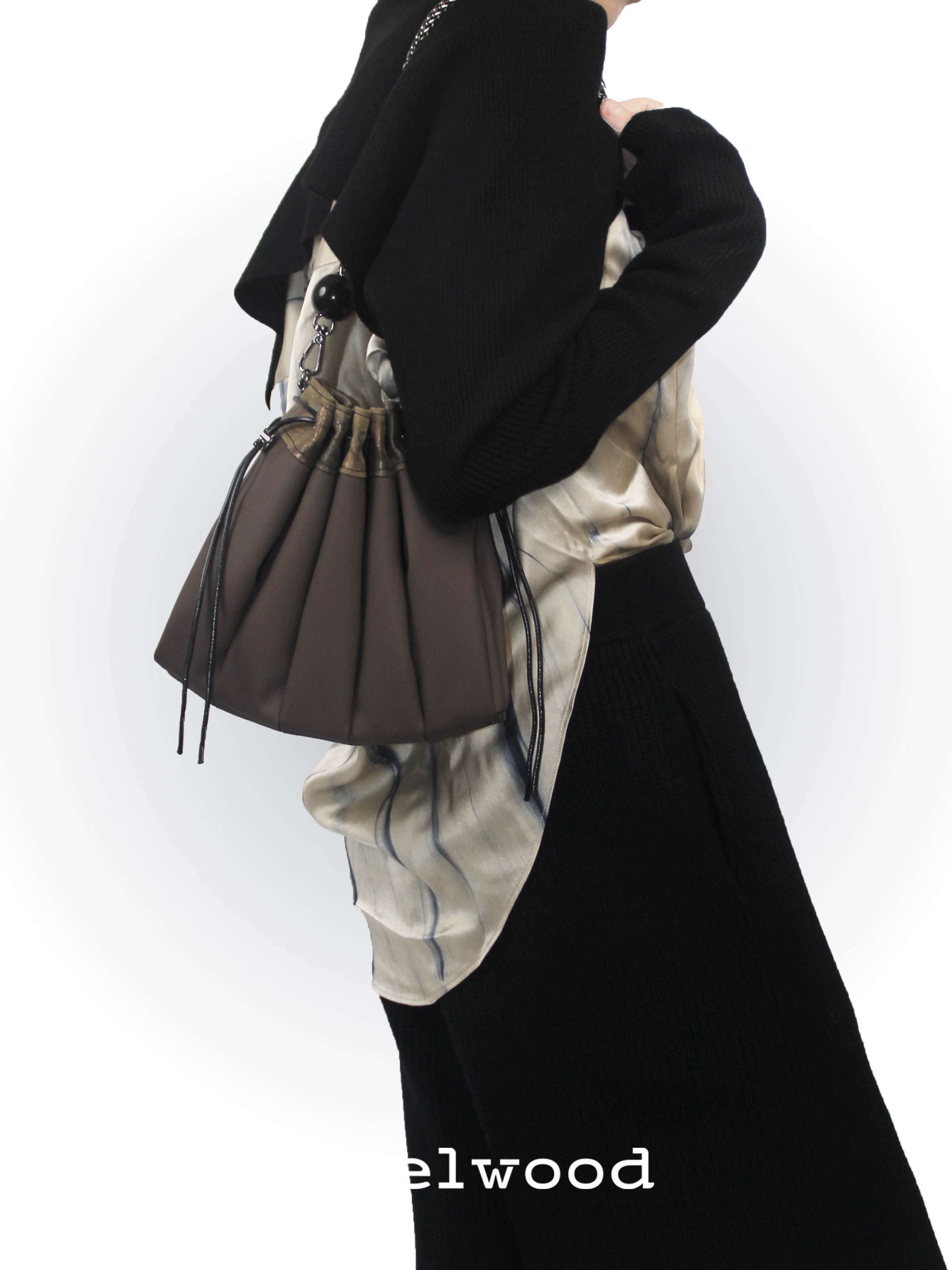 Heelwood Vintage Fashion Splicing Underarm Bag