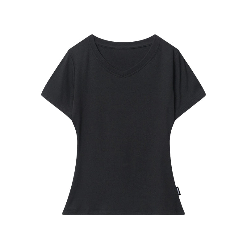 AIRHOOD V Neck Slim and Thin Versatile Tee