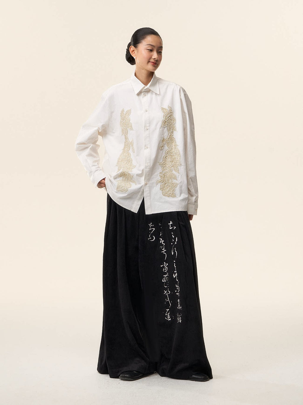 LOUMUTAKU Heavy Industry Beaded Casual Shirt