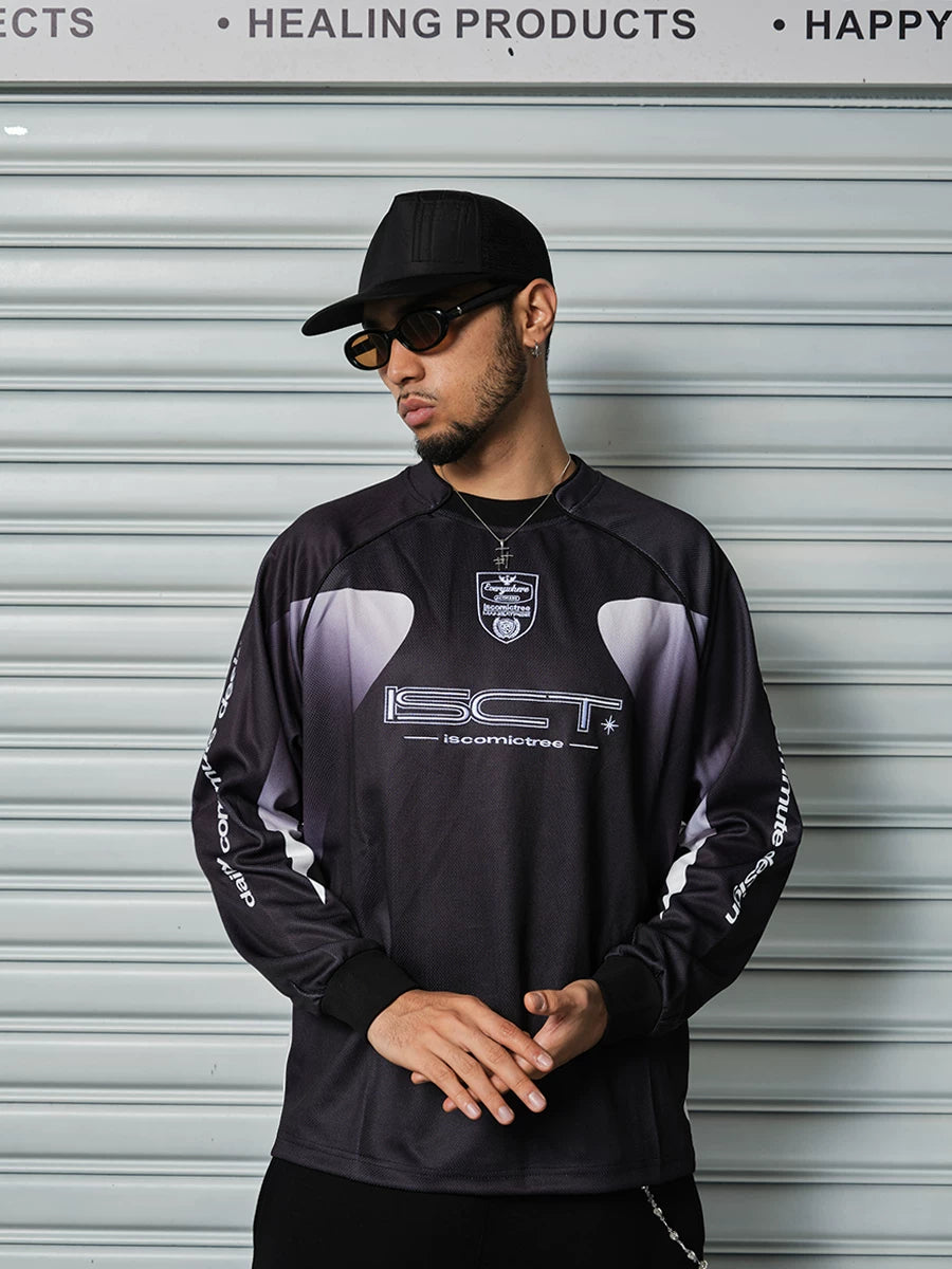 ComicTree Gradual Change Embroidery Casual Long Sleeve