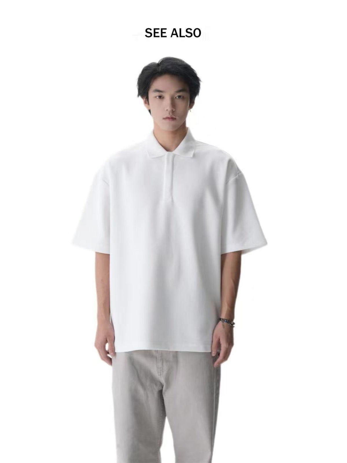 SEE ALSO Crowe hexagram button pearl cotton heavy profile Tee 3189