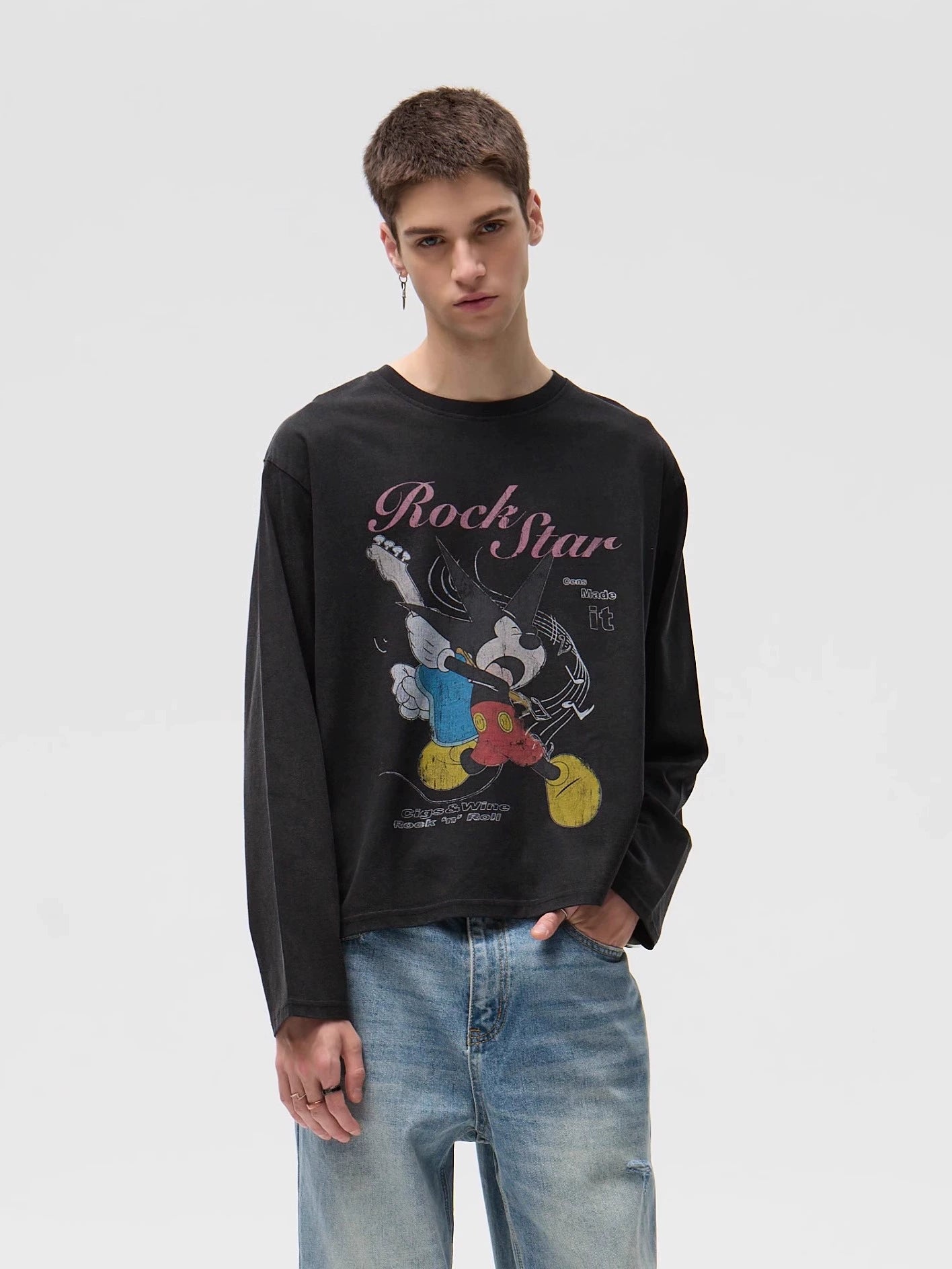 CENSMADE Mickey Old Print Long Sleeve