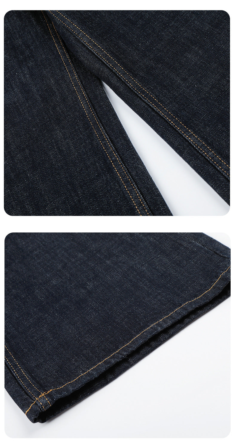 11KN Retro Multi-Button Casual Straight Jeans