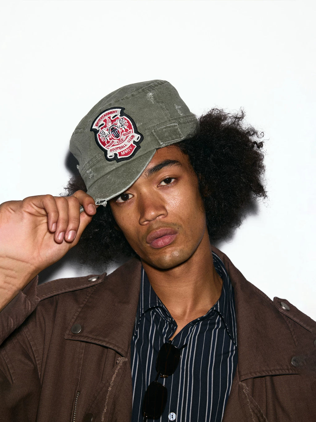 TREclub Embroidery Vandalism Shaved Flat Cap