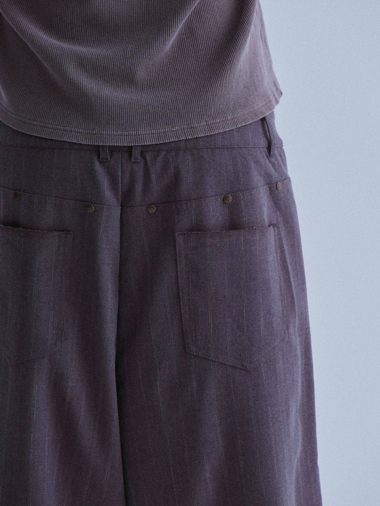 LIBERAFIT Silhouette Striped Suit Cropped Shorts