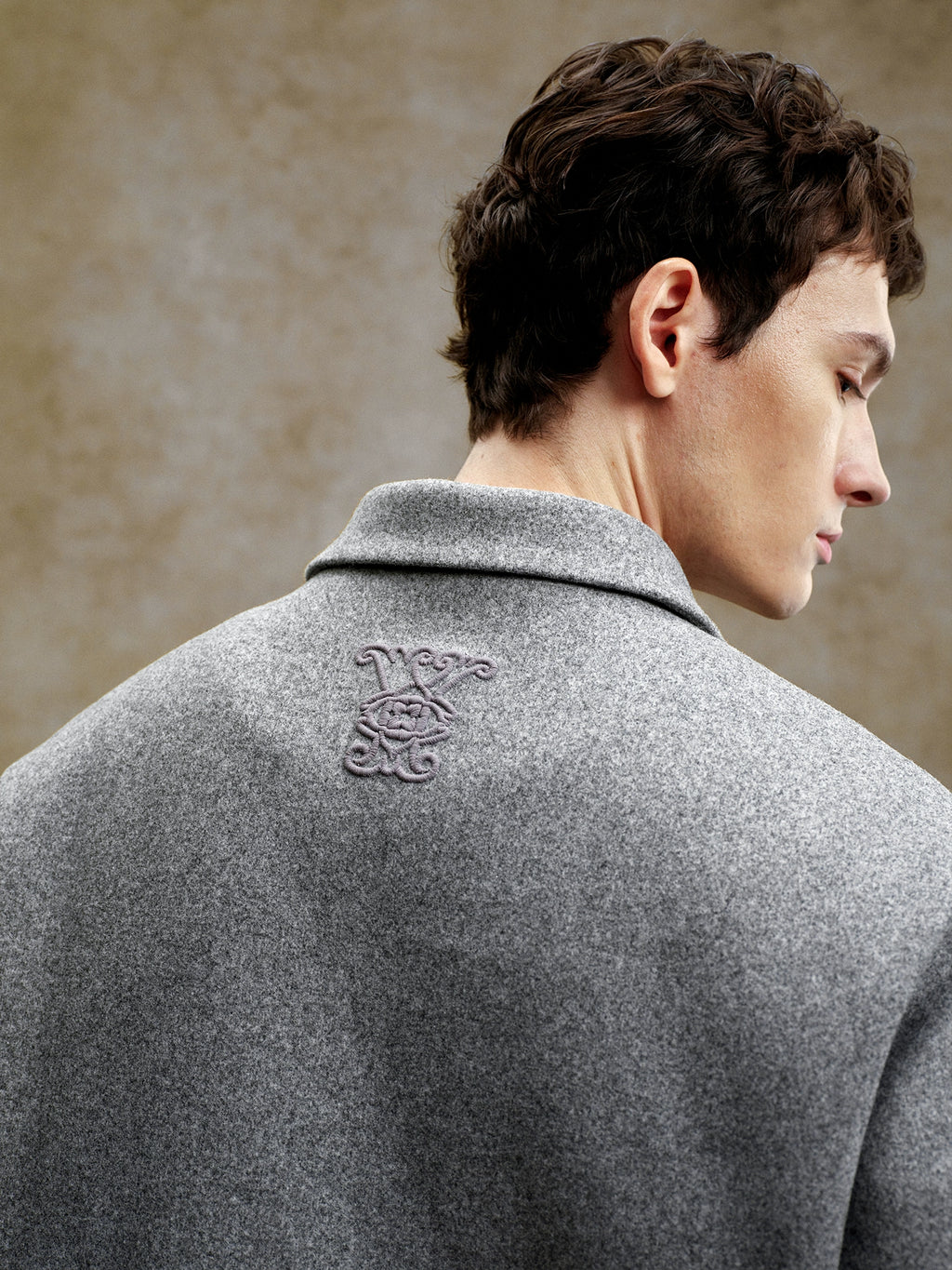 YADcrew Retro Casual Three-dimensional Line Loose Lapel Padded Jacket