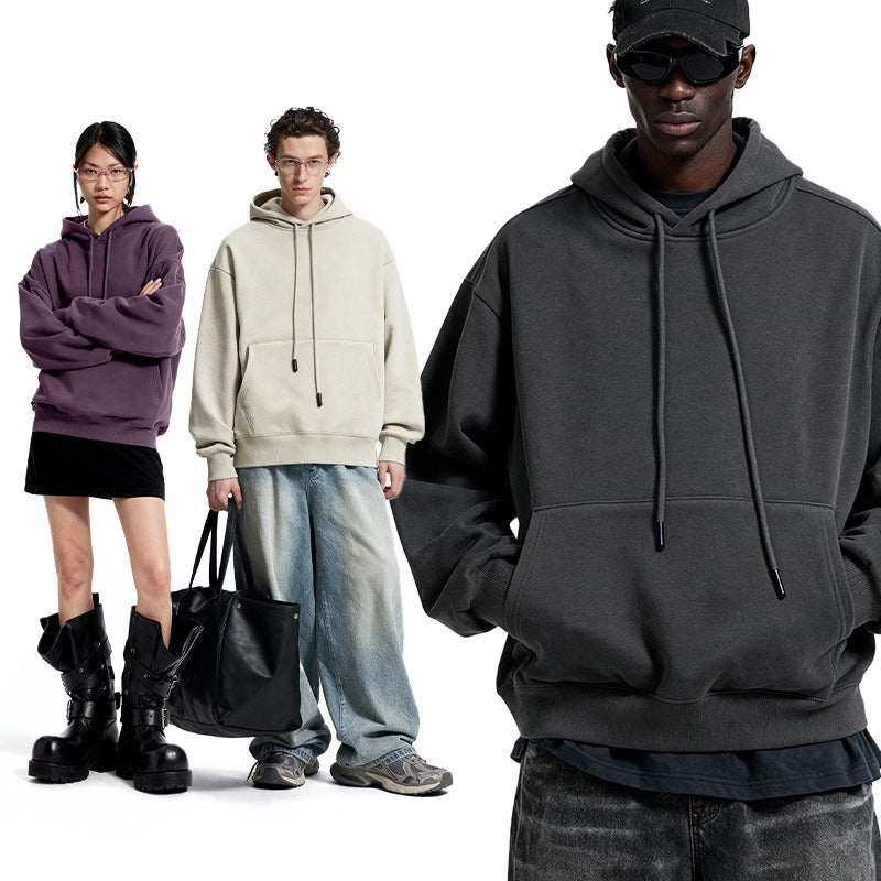 Inflation Casual Versatile Fleece Hooded Sweater