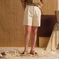 CULTUM Double Pleated Straight Casual Shorts