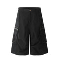 BLACKLISTS Pleated Rivet Multi-pocket Tooling Cropped Pants