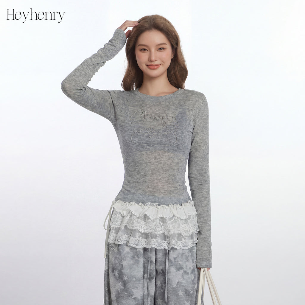 HeyHenry Front Shoulder Short Slim and Skinny Long Sleeves