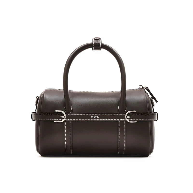 MUVA Leather Commuter Messenger Bag