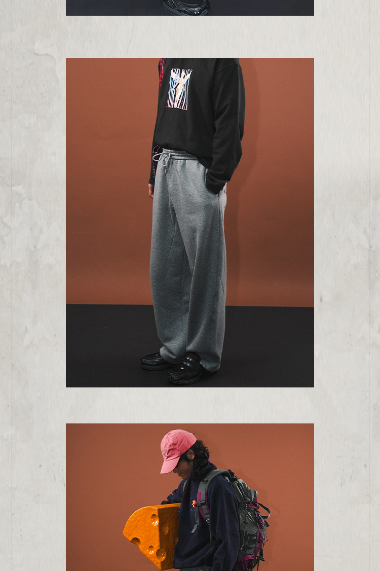 KONOOT Wide-leg Drape Casual Sweatpants