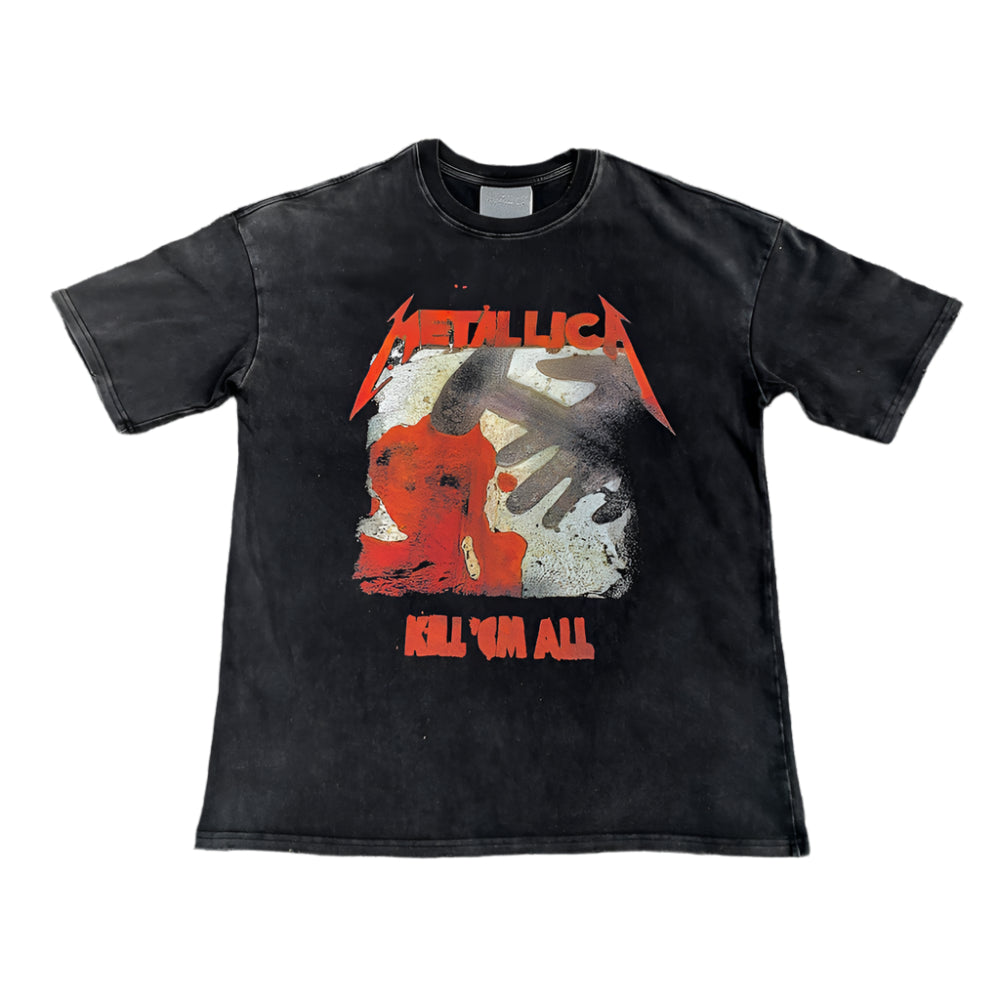 Wang Youbing Studio! METALLICA 260g 100% Cotton Tee