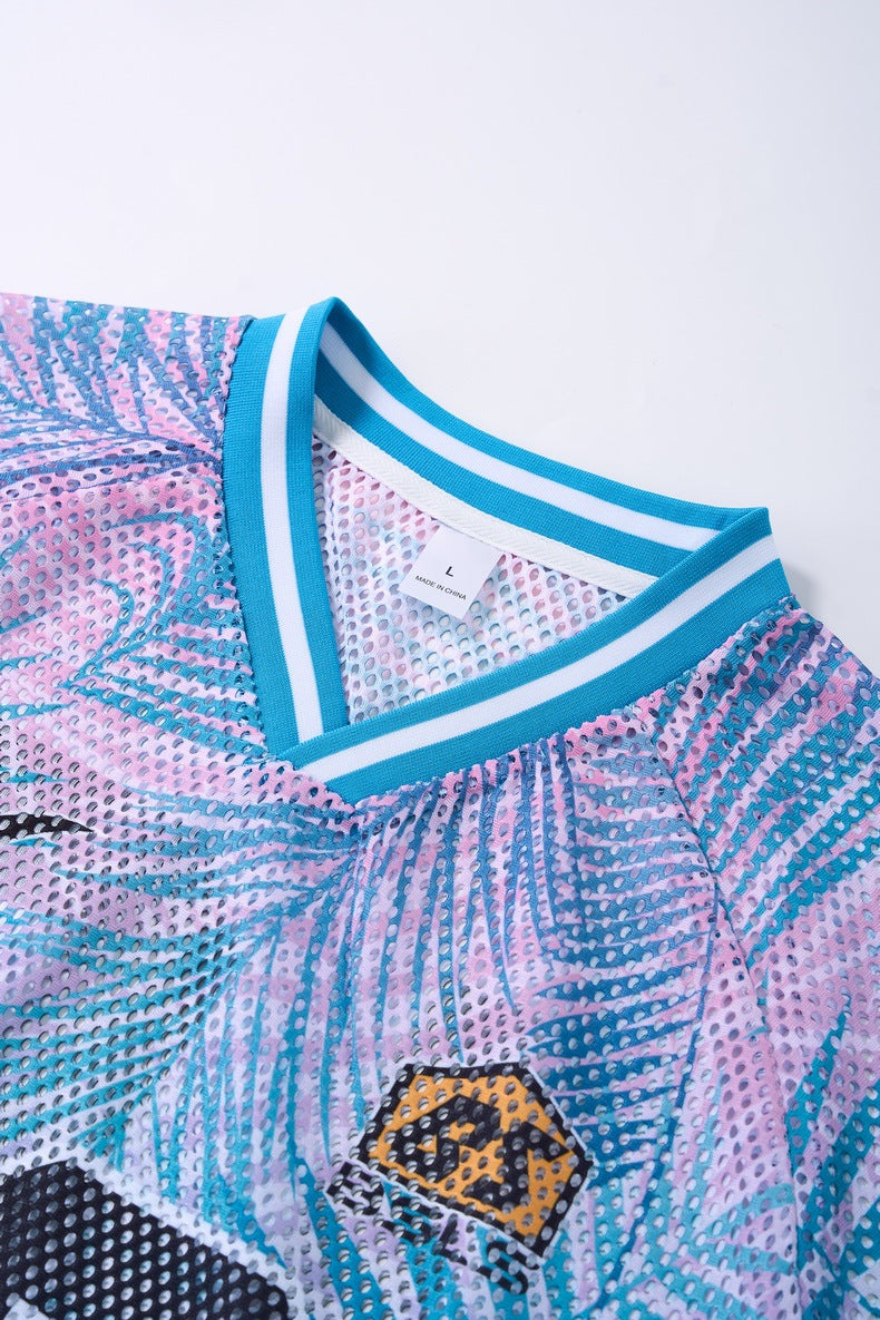 Inflation Vintage V-neck Digital Printing Tee