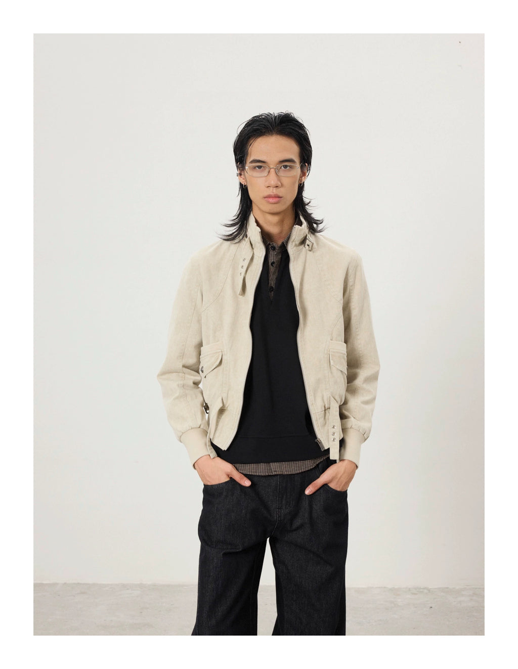 BTSG Vintage Short Slim Fit Work Jacket