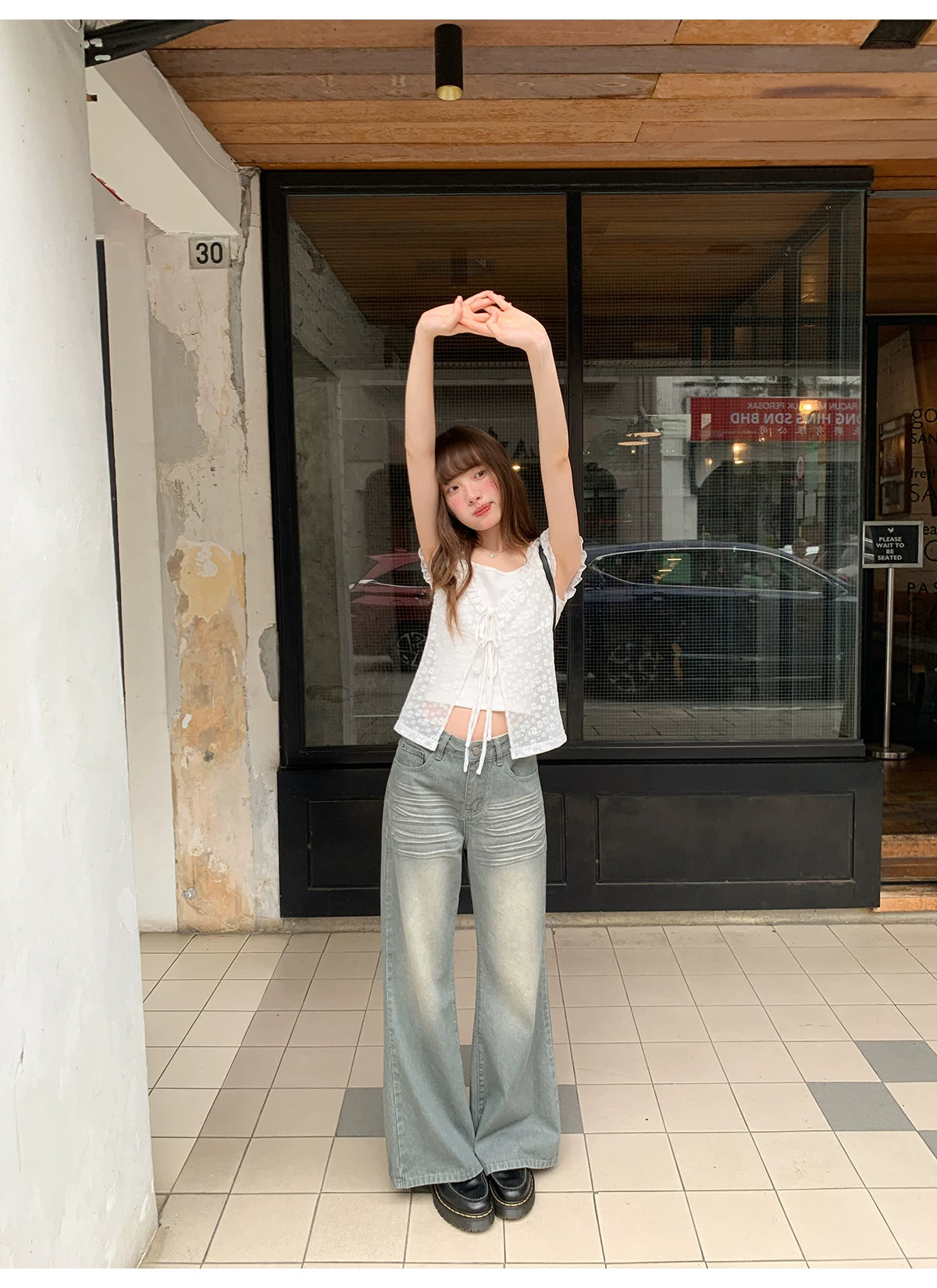 KANO Vintage Straight Pull Jeans