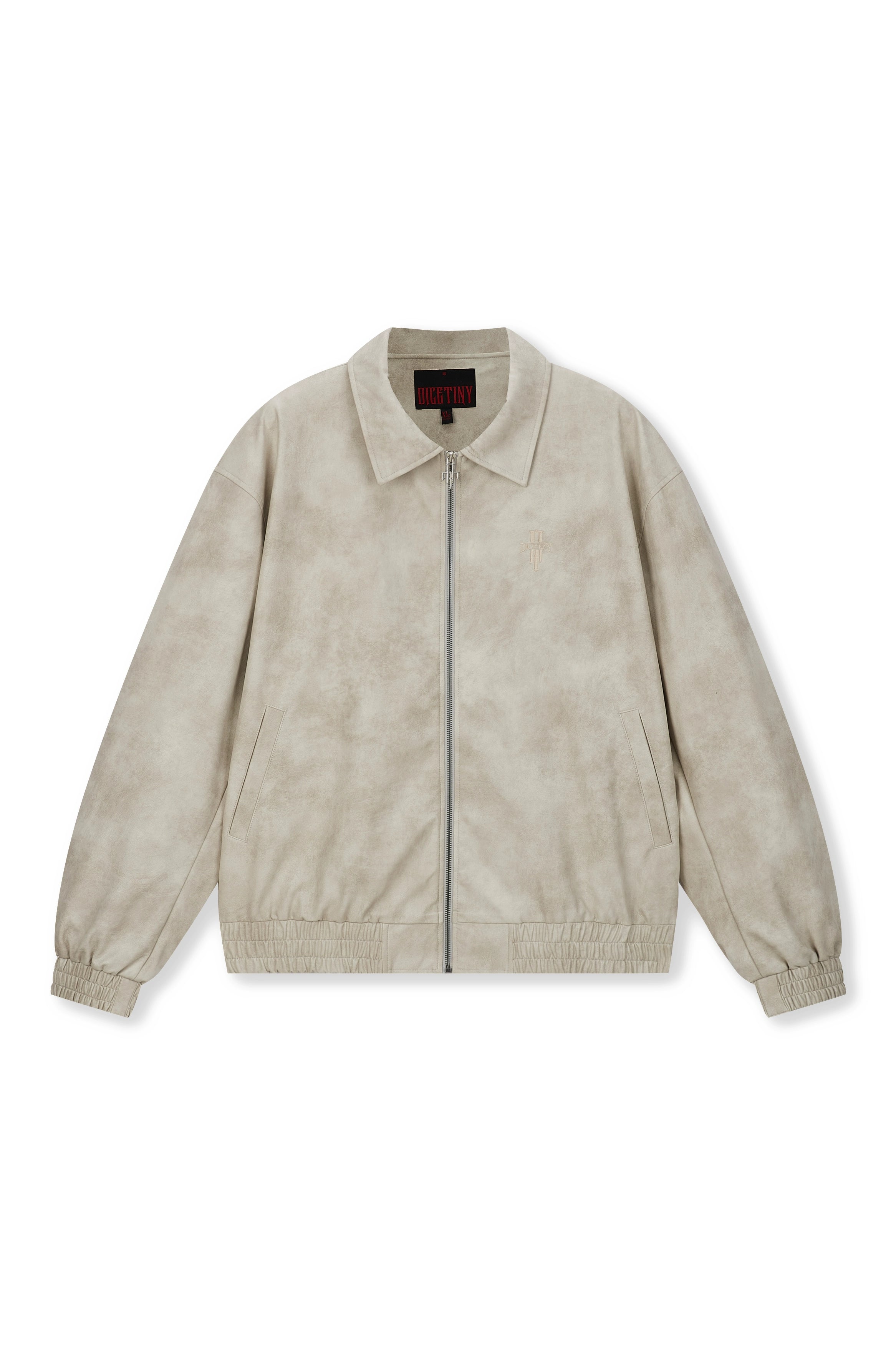 DICETINY Vintage Loose Casual Leather Jacket