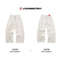 CoosRetro Loose Wide Leg Old Ripped Jeans