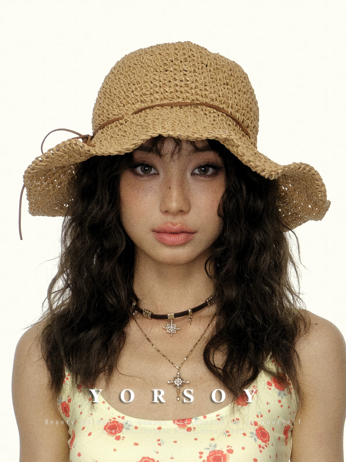 YORSOY Vintage Resort Beach Sun Hat