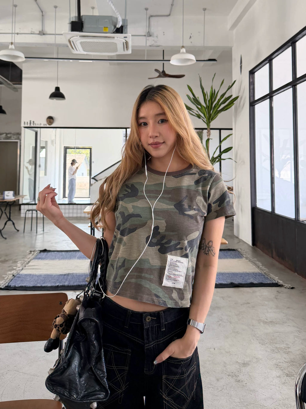 CCYE Camouflage Old Loose Tee