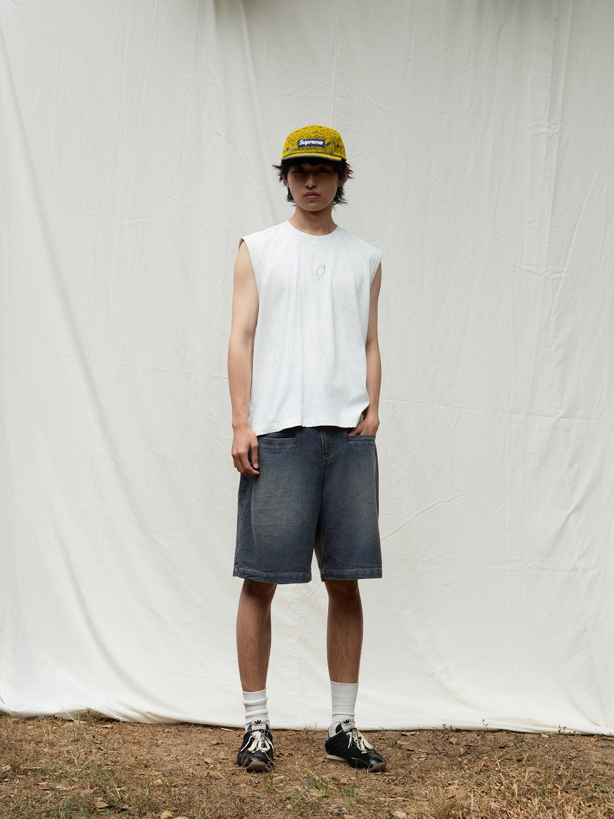 Mentmate Vintage Washed Old, Vertical, Casual Shorts