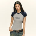 Ariseism Contrast Color Slim Versatile Tee