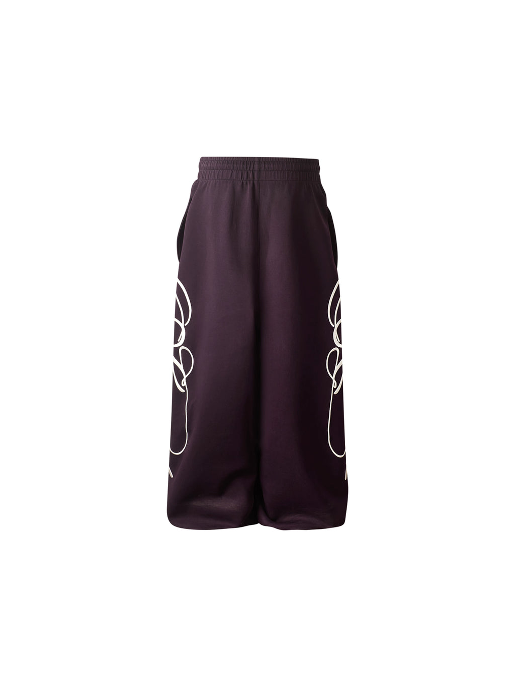 KARMANISTIC Vintage Embroidered Loose Straight Sweatpants