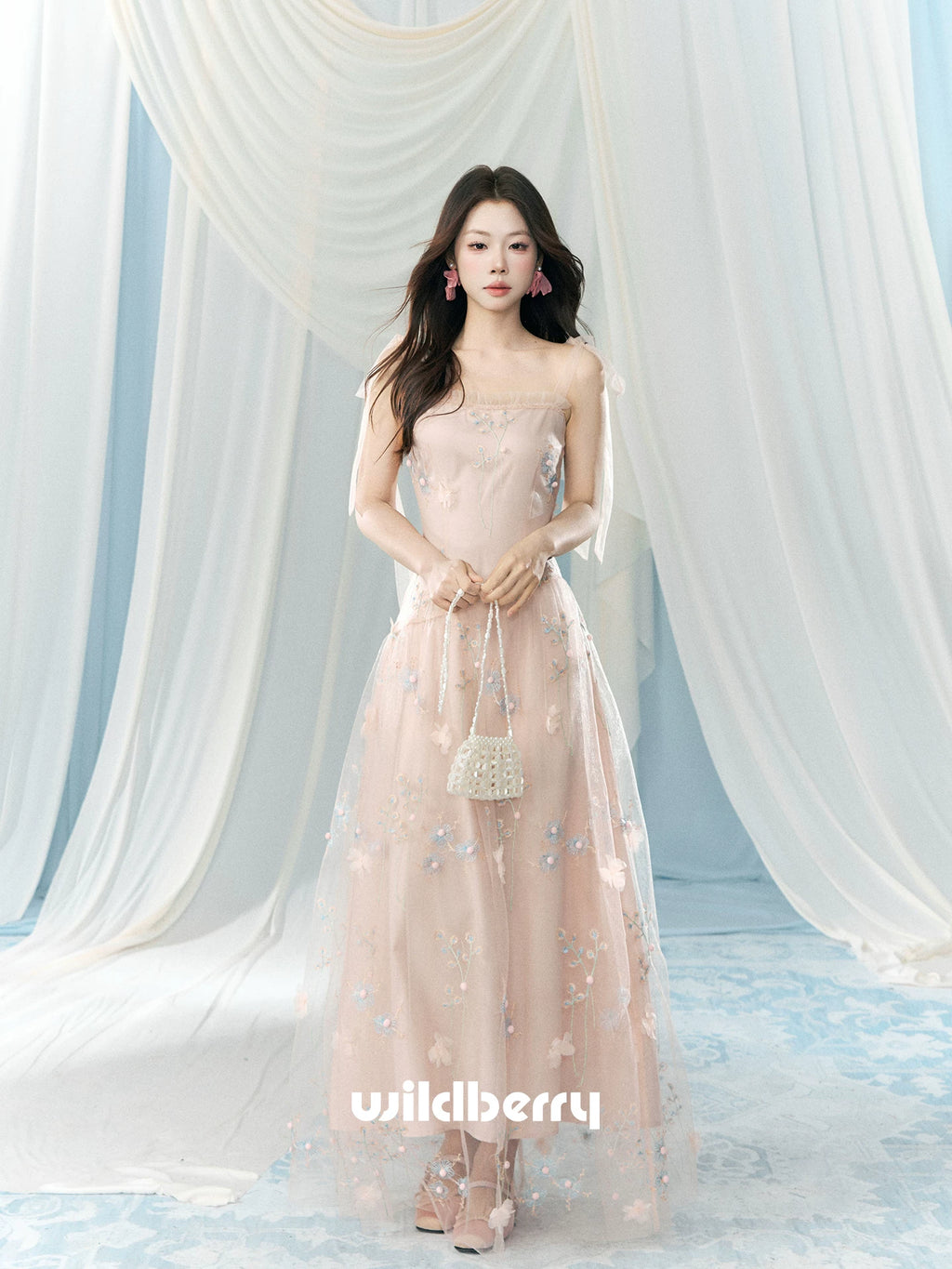 Wildberry Embroidered Suspender Dress