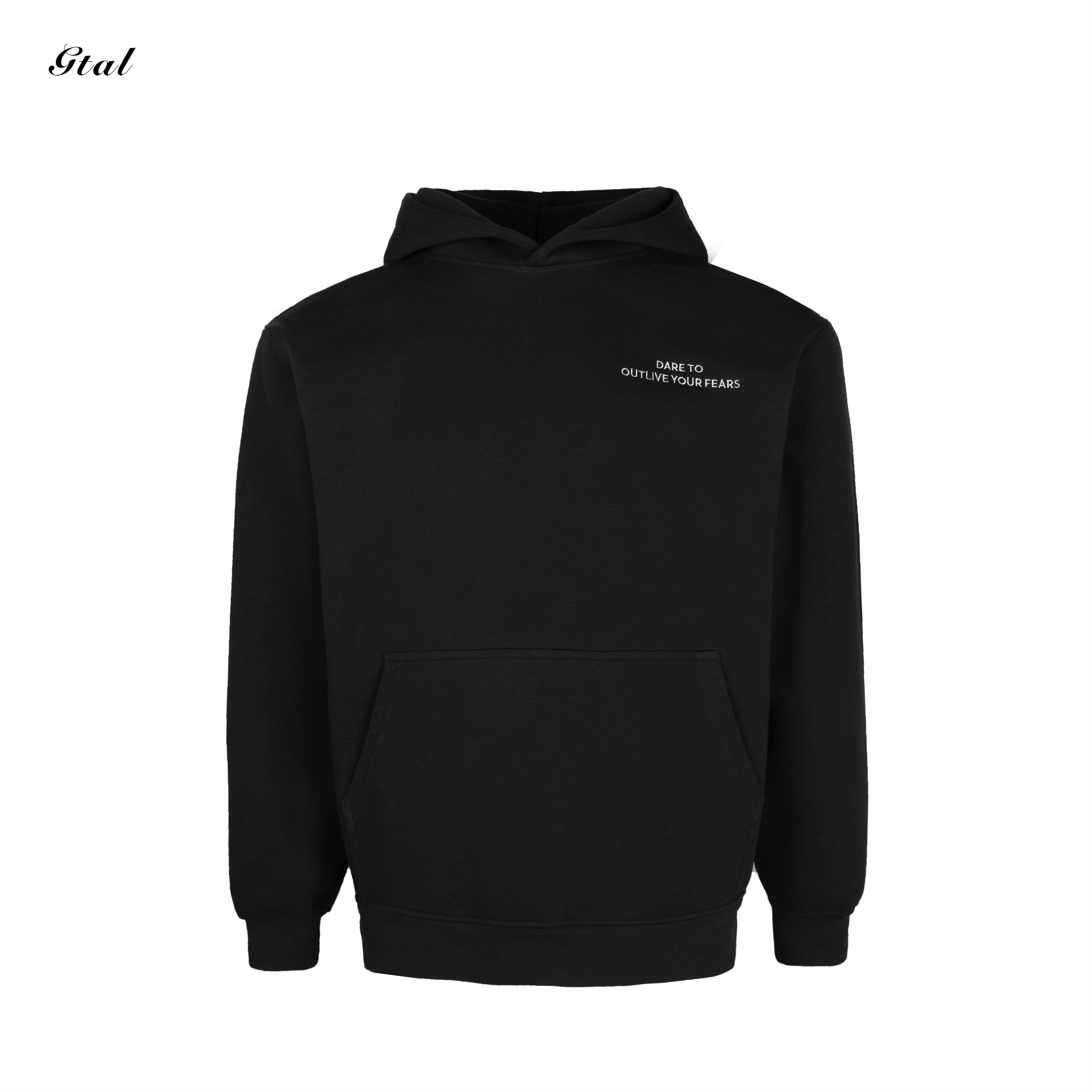 GTAL Three-dimensional Cut Embroidered Hooded Sweater