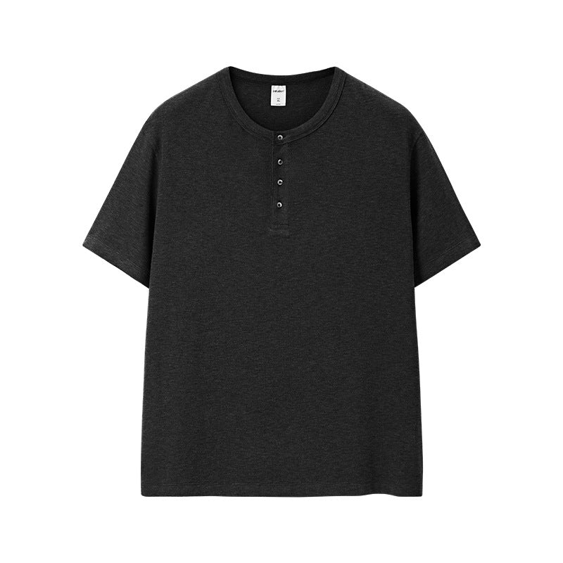 Inflation Old Money Henry Collar Short Sleeve T-Shirt