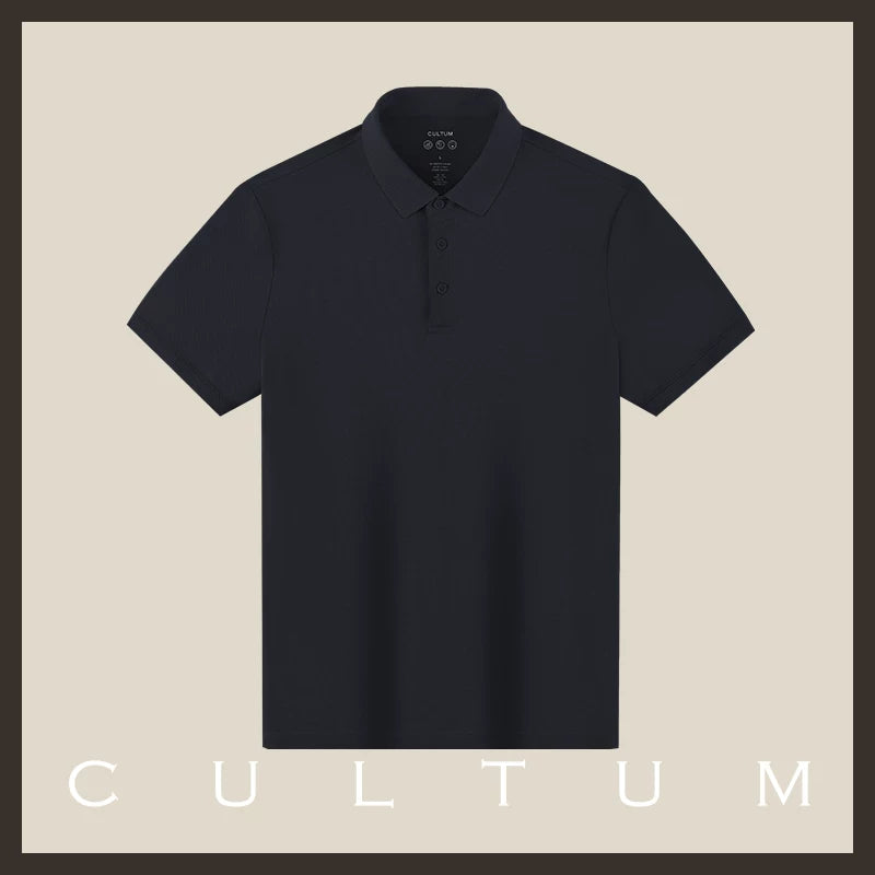 CULTUM Business Casual Versatile Solid Color POLO Shirt