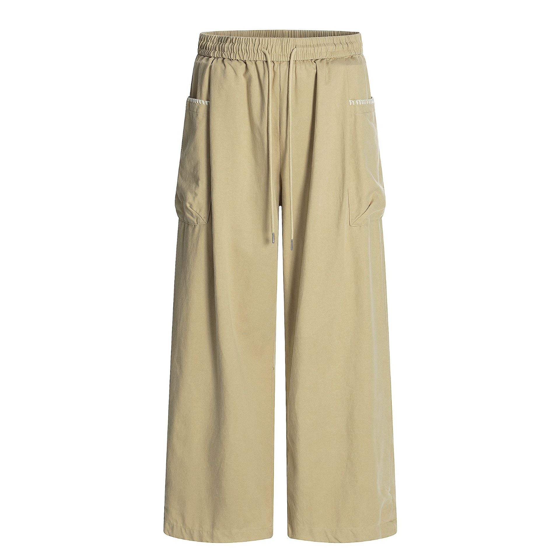 11KN Retro Cool Drawstring Straight Casual Pants