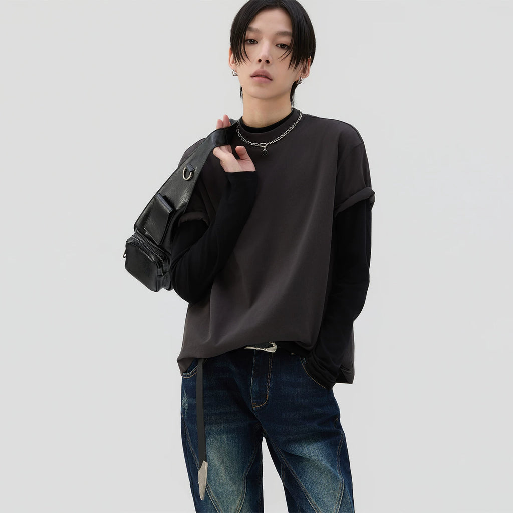 Sameuoo Shoulder Versatile Casual Tee