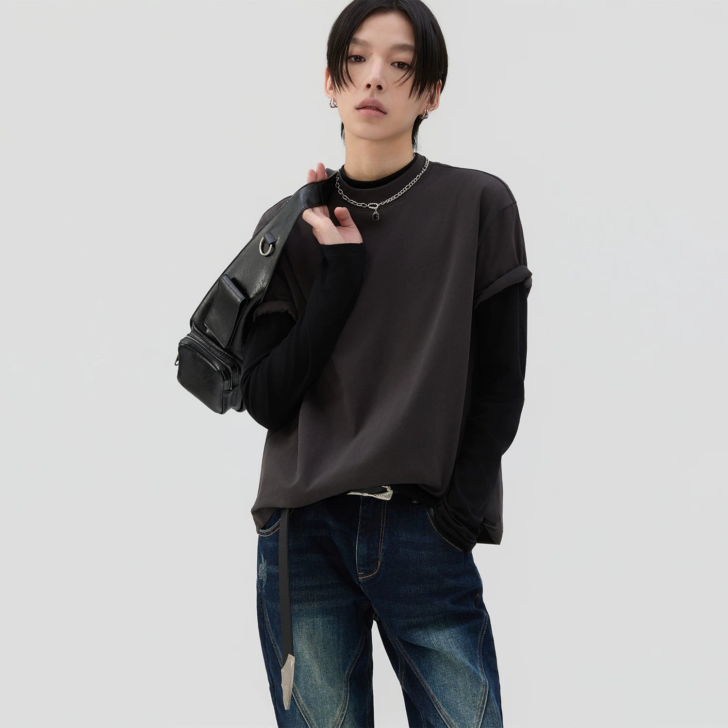 Sameuoo Shoulder Versatile Casual Tee