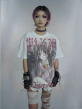 WEBBAR Punk Print Loose Tee
