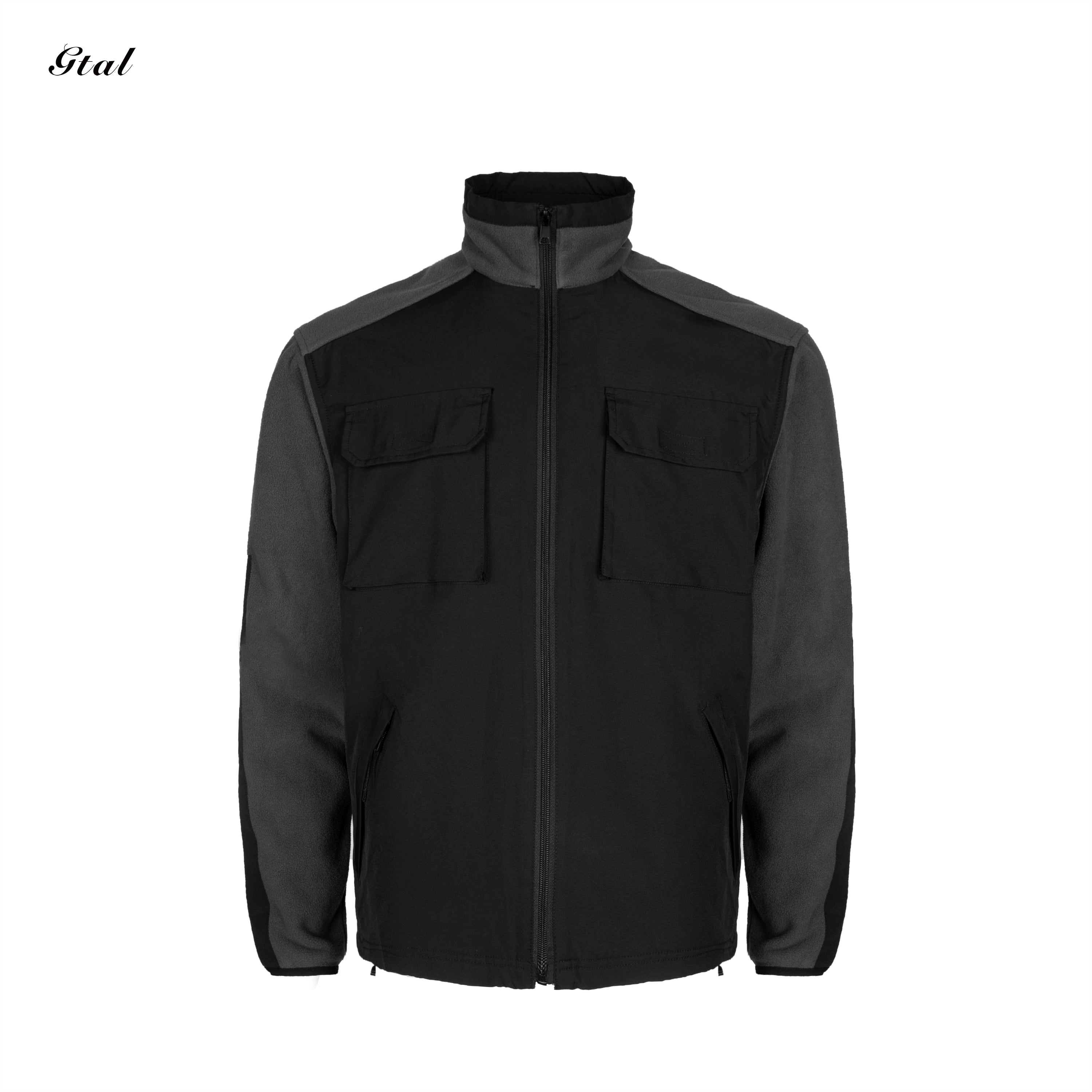 GTAL Splicing Stand-up Collar Warm and Windproof Long-sleeved Tooling Jacket