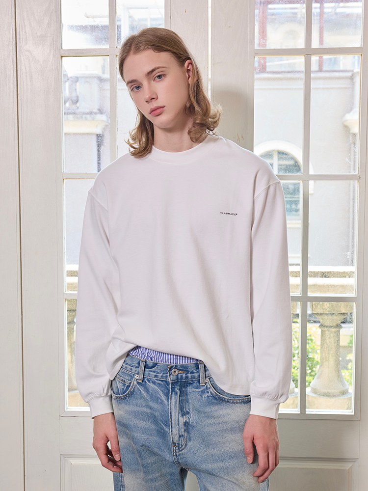 VLABMADE Simple and High-end Small Logo Printing Long Sleeve