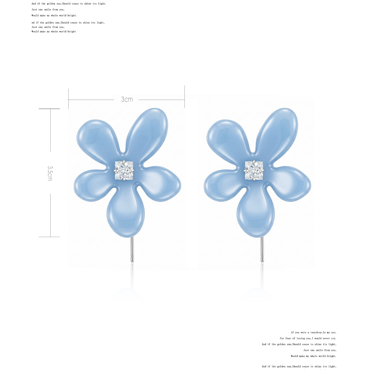 NO SOLUTION Silver Orchid Niche Earrings