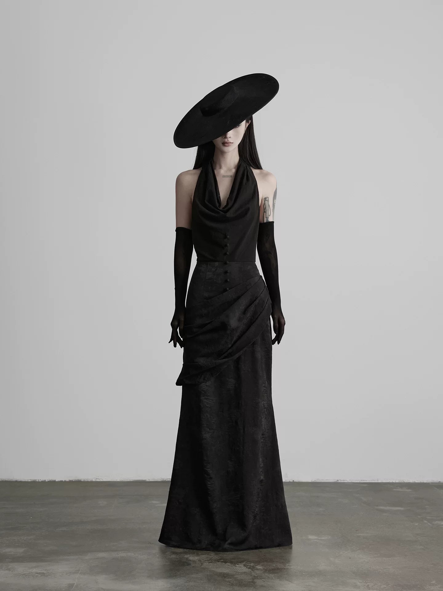 INDULGE Neck Slim Waist Dress