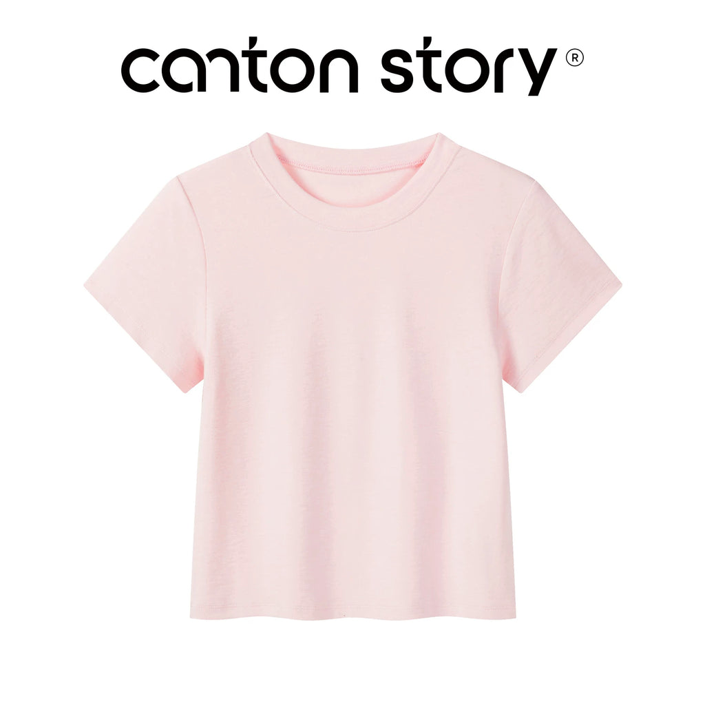 Cantonstory Casual Simple Versatile Tee