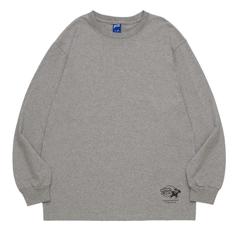 Battles Loose Casual Crew Neck Bottom Shirt
