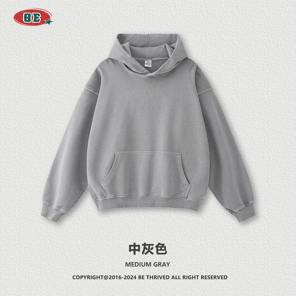 BE Terry Washed Sweater Sweatpants Sports Style Suit