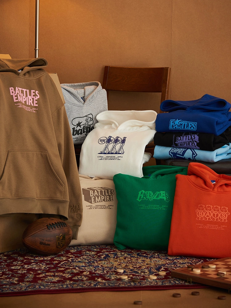 Battles Versatile Loose Fleece Hooded Sweater