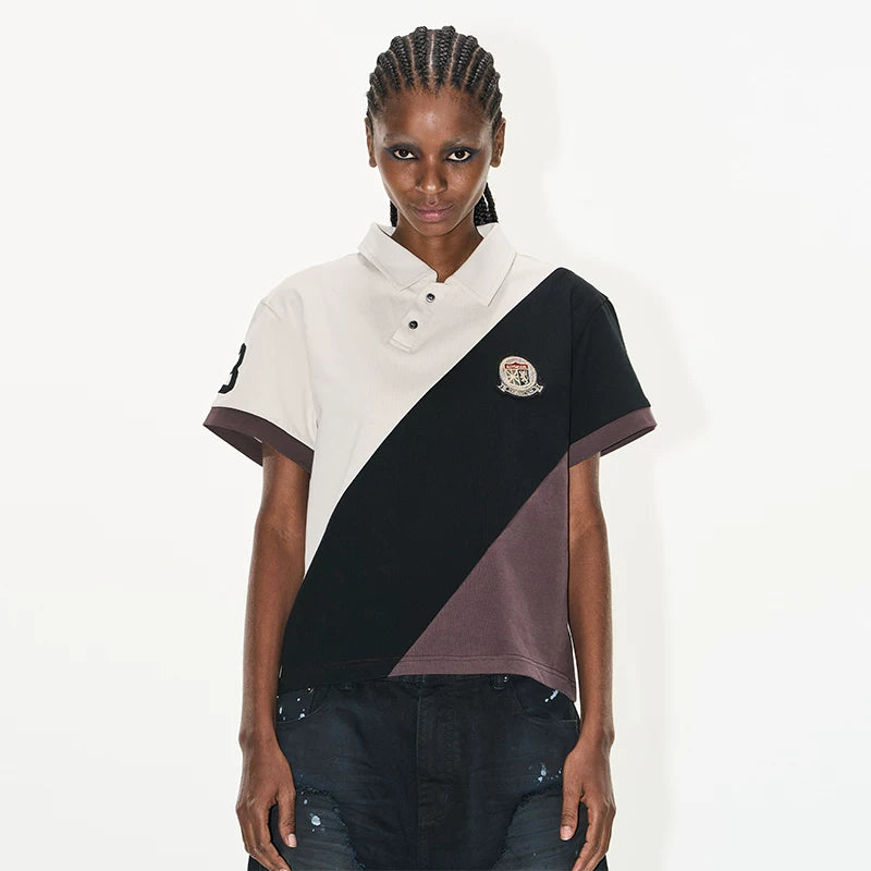 BLINDNOPLAN Stitching Embroidery Patch Short Tee