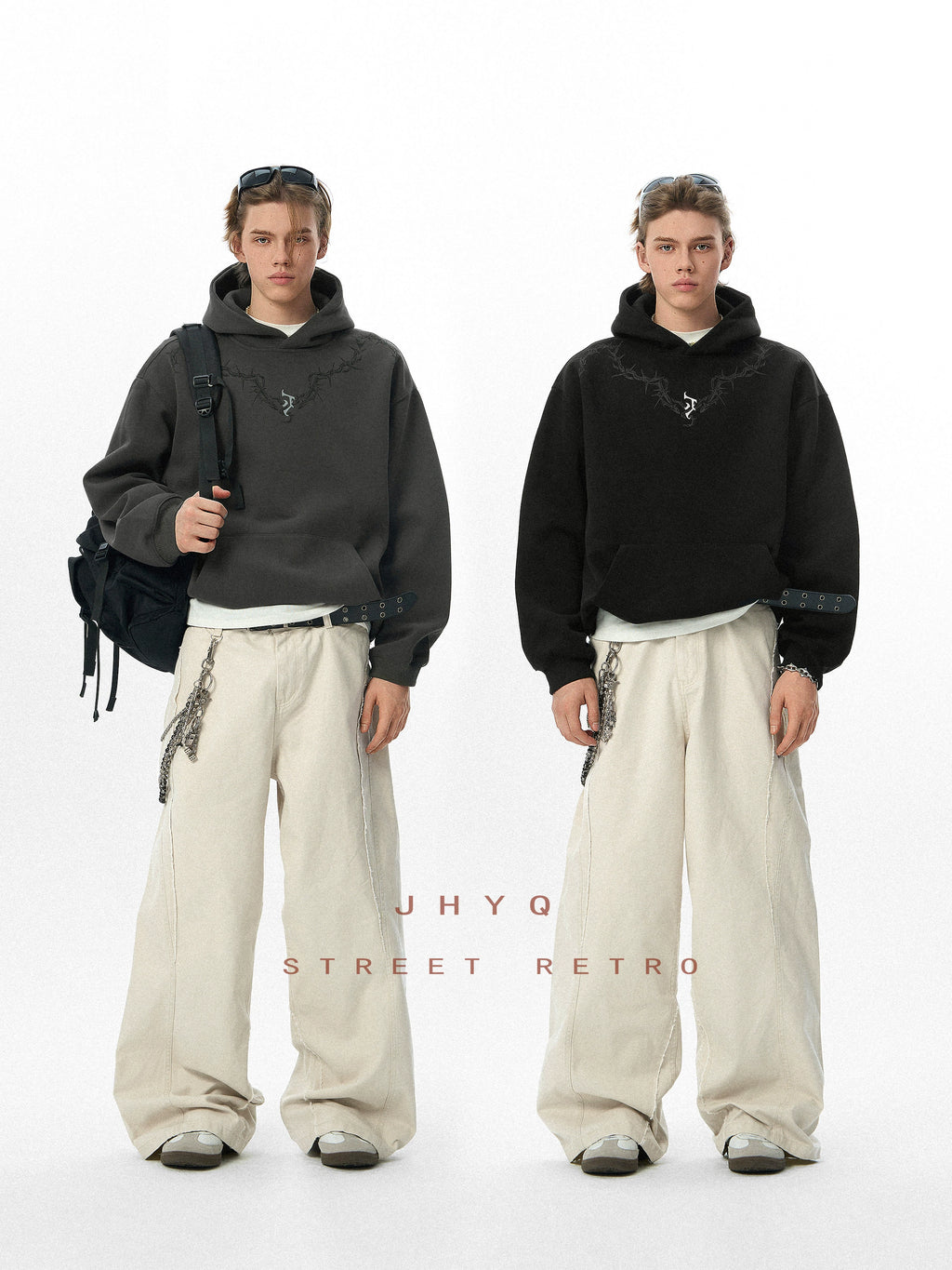 JHYQ Thorn Print Hoodie